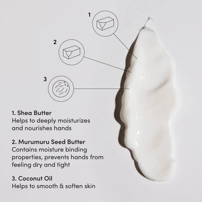 OUAI Hand Cream - Thick, Creamy Balm with Coconut Oil, Murumuru Butter and Shea Butter - Hydrating Moisturizer for Soft Hands - Use Daily to Deeply Nourish Skin (3 Oz) Avelisse