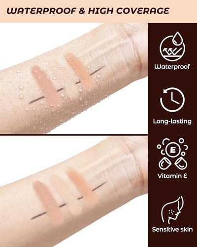 12 Pcs Wonder Concealer Pencil Set - 3 Colors Face Concealer Pencil for Blemish, Dark Circles, Acne, Aging Spots - Evens Out Skin Tone - görsel 12