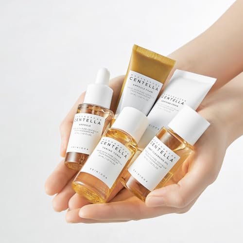SKIN1004 Madagascar Centella Travel Kit - 5 Piece Basic Skincare Trial Set for Women & Mom Avelisse