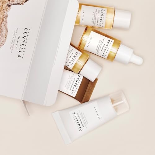 SKIN1004 Madagascar Centella Travel Kit - 5 Piece Basic Skincare Trial Set for Women & Mom Avelisse