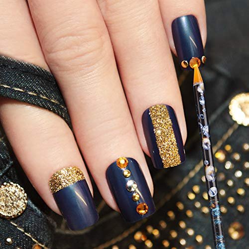 Blulu 10 Pcs Wax Pencil for Rhinestone Nail Point Drill Wax Pen Diamond Art Dotting Pen Self Adhesive Resin Picker Pencil Gem Picker Tool with 5 Pcs Triangular Bead Sorting Plate for Nail DIY Decor - görsel 14