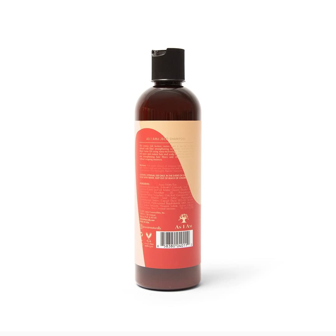 As I Am Jamaican Black Castor Oil Shampoo - Sulfate-Free Moisturizing Shampoo for Hair Growth & Scalp Health, 355ml - görsel 3