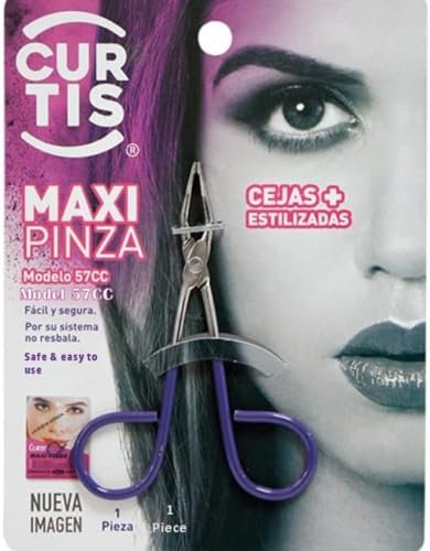 Professional Salon Tweezers with Easy Scissor Handle – Precision Eyebrow & Facial Hair Tweezers for Men & Women (Purple, Made in Mexico) - görsel 4
