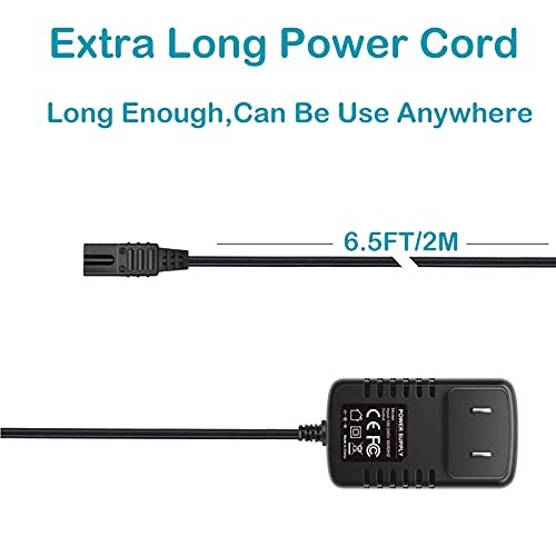 vhbw 2V Replacement Charger Power Cord for Wahl Shaver, Trimmer, and Clipper Models 8061, 8163, 8786-1001, 7367, 7357, 7029, 7060, 7035, 7339, 7356, 4000, 5-Star Series Avelisse