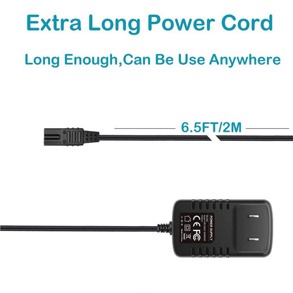 vhbw 2V Replacement Charger Power Cord for Wahl Shaver, Trimmer, and Clipper Models 8061, 8163, 8786-1001, 7367, 7357, 7029, 7060, 7035, 7339, 7356, 4000, 5-Star Series Avelisse