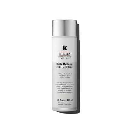 Kiehl's Daily Refining Milk-Peel Toner - Gentle Exfoliating Facial Toner with Lipo-Hydroxy Acid & Almond Milk, 6.8 fl oz Avelisse