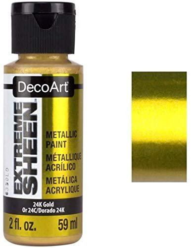DecoArt Extreme Sheen 24K Gold Paint - 2 Ounce (Two Pack) - görsel 5