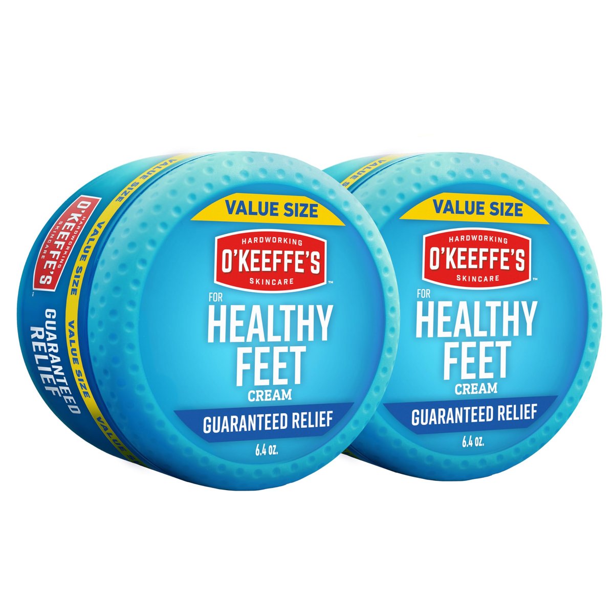 O'Keeffe's for Healthy Feet Foot Cream - 6.4 oz Jar (2 Pack) - Guaranteed Relief for Extremely Cracked, Dry Feet Avelisse