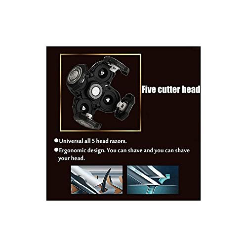 IVYRISE 5 Head Shaver Replacement Head - 4D Rotary Cutting Double Ring Blade, Easy to Install Electric Shaver Head for Universal 5 Head Shavers - görsel 4