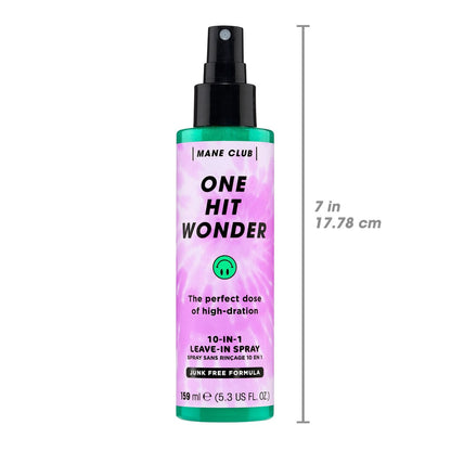 MANE CLUB One Hit Wonder 10-in-1 Leave-In Spray – Cruelty-Free & Vegan Hair Detangler & Styler, 5.3 oz