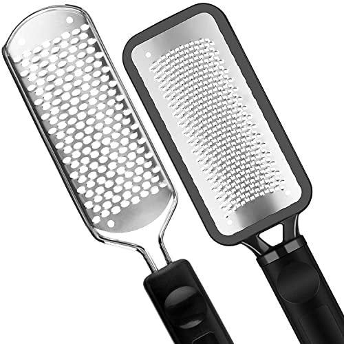 2-Pack Colossal Professional Foot File & Callus Remover | High Grade Stainless Steel Foot Rasp for Wet & Dry Feet | Washable Pedicure Tool for Smooth Heels - görsel 2