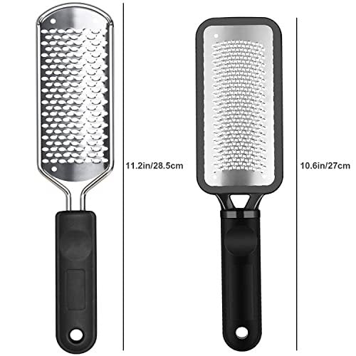 2-Pack Colossal Professional Foot File & Callus Remover | High Grade Stainless Steel Foot Rasp for Wet & Dry Feet | Washable Pedicure Tool for Smooth Heels - görsel 4
