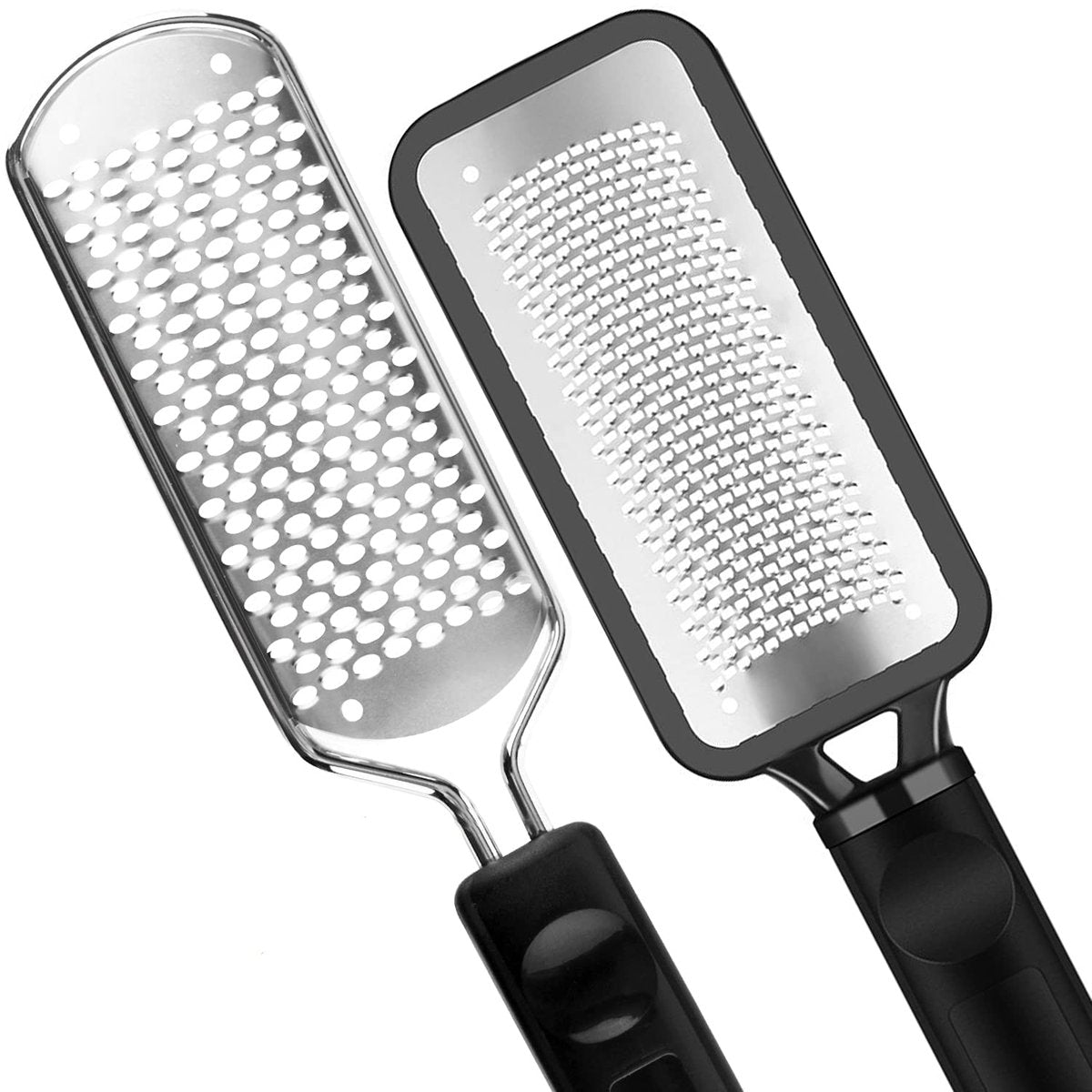 2-Pack Colossal Professional Foot File & Callus Remover | High Grade Stainless Steel Foot Rasp for Wet & Dry Feet | Washable Pedicure Tool for Smooth Heels - görsel 1