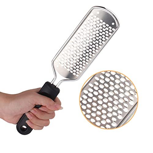 2-Pack Colossal Professional Foot File & Callus Remover | High Grade Stainless Steel Foot Rasp for Wet & Dry Feet | Washable Pedicure Tool for Smooth Heels - görsel 6