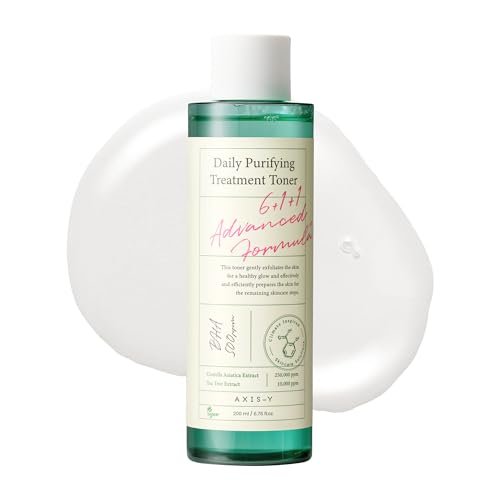 AXIS-Y Daily Purifying Treatment Toner with Salicylic Acid & Centella Asiatica - Pore Minimizer, Oil Control & Blemish Treatment Face Exfoliator - Vegan Korean Skin Care BHA Toner (6.76 fl. oz.) - görsel 2