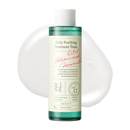 AXIS-Y Daily Purifying Treatment Toner with Salicylic Acid & Centella Asiatica - Pore Minimizer, Oil Control & Blemish Treatment Face Exfoliator - Vegan Korean Skin Care BHA Toner (6.76 fl. oz.)