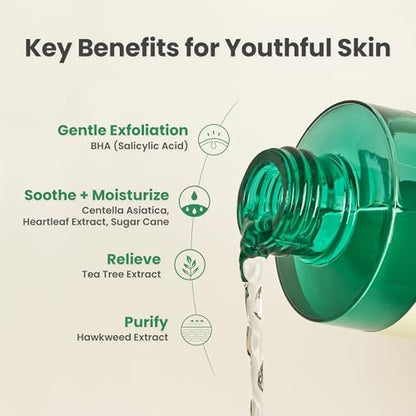 AXIS-Y Daily Purifying Treatment Toner with Salicylic Acid & Centella Asiatica - Pore Minimizer, Oil Control & Blemish Treatment Face Exfoliator - Vegan Korean Skin Care BHA Toner (6.76 fl. oz.)