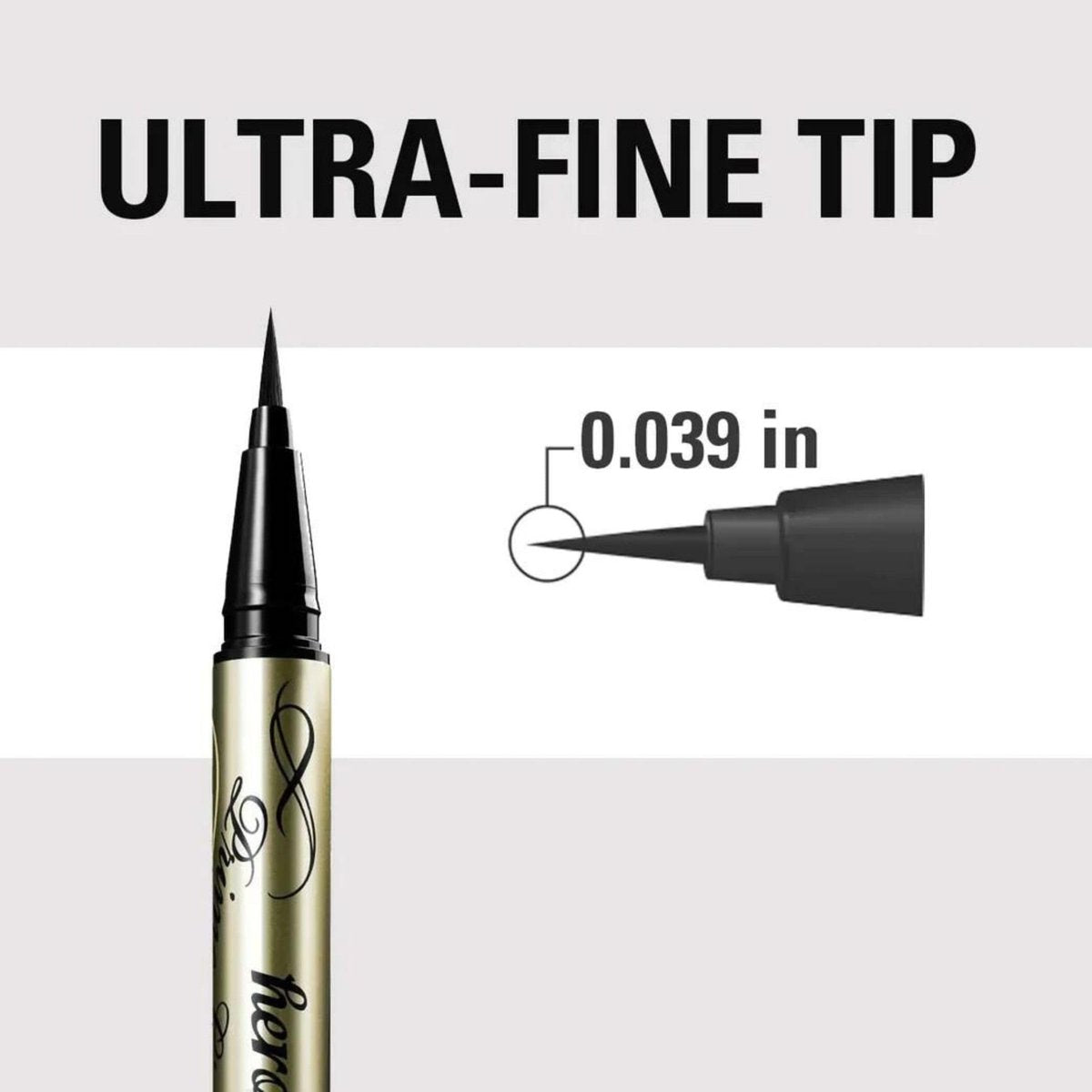 Heroine Make by KISSME Waterproof Eyeliner - Ultra-Fine 0.1mm Tip, Intense Natural Brown, Long-Lasting Liquid Eyeliner Pen with Organic Beauty Serum - görsel 5