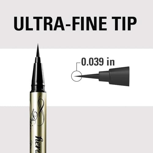 Heroine Make by KISSME Waterproof Eyeliner - Ultra-Fine 0.1mm Tip, Intense Natural Brown, Long-Lasting Liquid Eyeliner Pen with Organic Beauty Serum - görsel 6