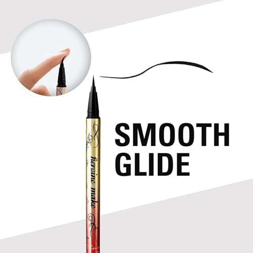Heroine Make by KISSME Waterproof Eyeliner - Ultra-Fine 0.1mm Tip, Intense Natural Brown, Long-Lasting Liquid Eyeliner Pen with Organic Beauty Serum - görsel 4