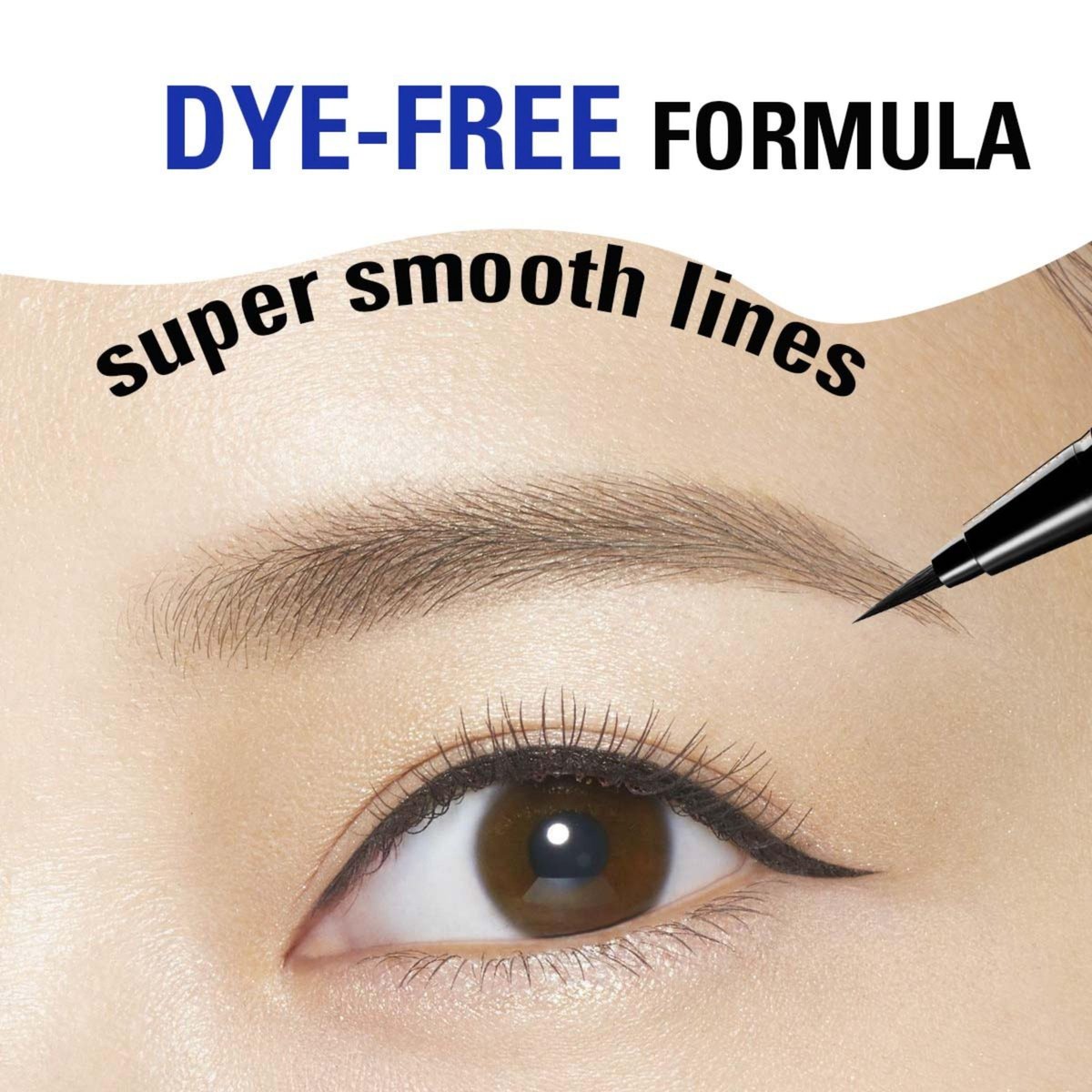 Heroine Make by KISSME Waterproof Eyeliner - Ultra-Fine 0.1mm Tip, Intense Natural Brown, Long-Lasting Liquid Eyeliner Pen with Organic Beauty Serum - görsel 7