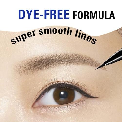 Heroine Make by KISSME Waterproof Eyeliner - Ultra-Fine 0.1mm Tip, Intense Natural Brown, Long-Lasting Liquid Eyeliner Pen with Organic Beauty Serum - görsel 8
