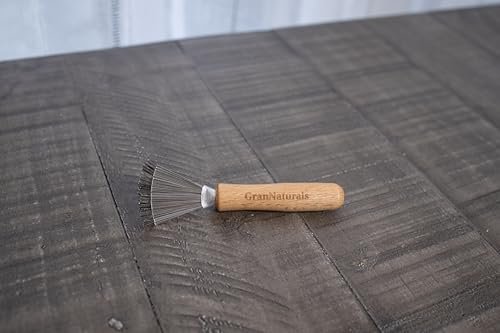 GranNaturals Hair Brush Cleaner - Durable Metal Wires, Ergonomic Wooden Handle - Quick Hair, Dust & Lint Remover for Brushes - görsel 12