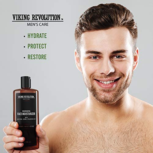 Viking Revolution Natural Moisturizer Cream for Men - Anti Wrinkle & Anti Aging Face Lotion, 6 Fl Oz - görsel 4