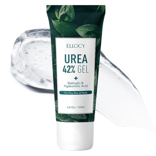 Ellocy 42% Urea Gel with Salicylic & Hyaluronic Acid - Cracked Heel Repair & Callus Remover for Feet, Elbows, Hands - 4 oz Avelisse