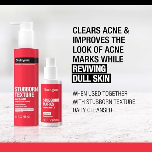 Neutrogena Retinol SA Stubborn Marks PM Treatment – Face Exfoliating Treatment for Post-Acne Marks & Uneven Skin Tone, Non-Comedogenic, 1.0 Fl Oz - görsel 9
