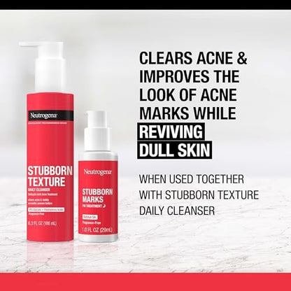 Neutrogena Retinol SA Stubborn Marks PM Treatment – Face Exfoliating Treatment for Post-Acne Marks & Uneven Skin Tone, Non-Comedogenic, 1.0 Fl Oz