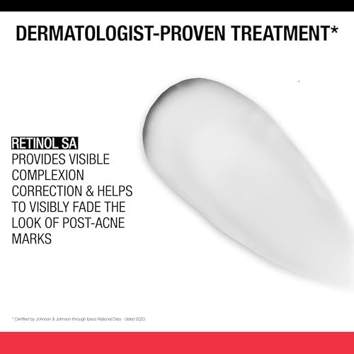 Neutrogena Retinol SA Stubborn Marks PM Treatment – Face Exfoliating Treatment for Post-Acne Marks & Uneven Skin Tone, Non-Comedogenic, 1.0 Fl Oz - görsel 5