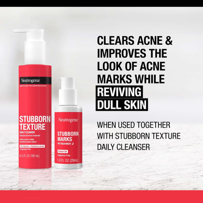 Neutrogena Retinol SA Stubborn Marks PM Treatment – Face Exfoliating Treatment for Post-Acne Marks & Uneven Skin Tone, Non-Comedogenic, 1.0 Fl Oz