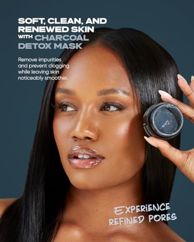Buttah Skin Charcoal Detox Mask - Deep Cleansing Mask for Melanin Rich Skin - 1 fl oz Avelisse