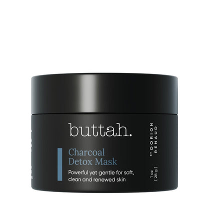 Buttah Skin Charcoal Detox Mask - Deep Cleansing Mask for Melanin Rich Skin - 1 fl oz Avelisse