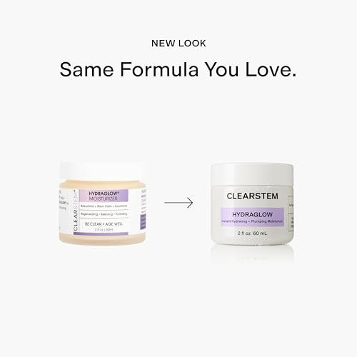 CLEARSTEM HYDRAGLOW Stem Cell Moisturizer with Bakuchiol & Squalene - Youthful Skin Face Moisturizer for All Skin Types - Gluten Free & Cruelty Free - 2 fl oz / 60ml Avelisse