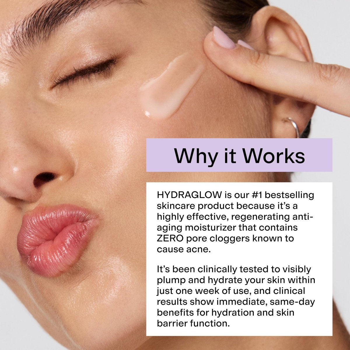 CLEARSTEM HYDRAGLOW Stem Cell Moisturizer with Bakuchiol & Squalene - Youthful Skin Face Moisturizer for All Skin Types - Gluten Free & Cruelty Free - 2 fl oz / 60ml Avelisse