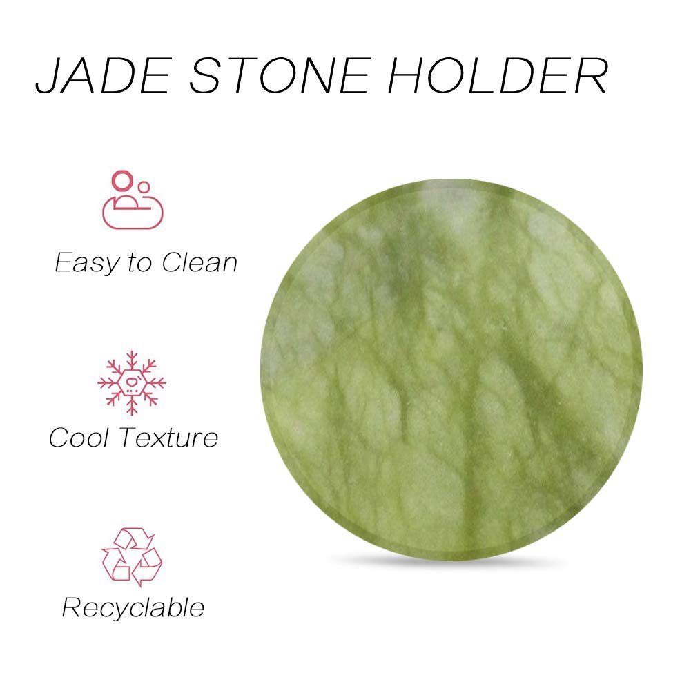 200 Pcs Eyelash Extension Adhesive Glue Pallet Sticker Pads & 1 Jade Stone - Disposable Waterproof Adhesive Holder for Lash Artists - görsel 9