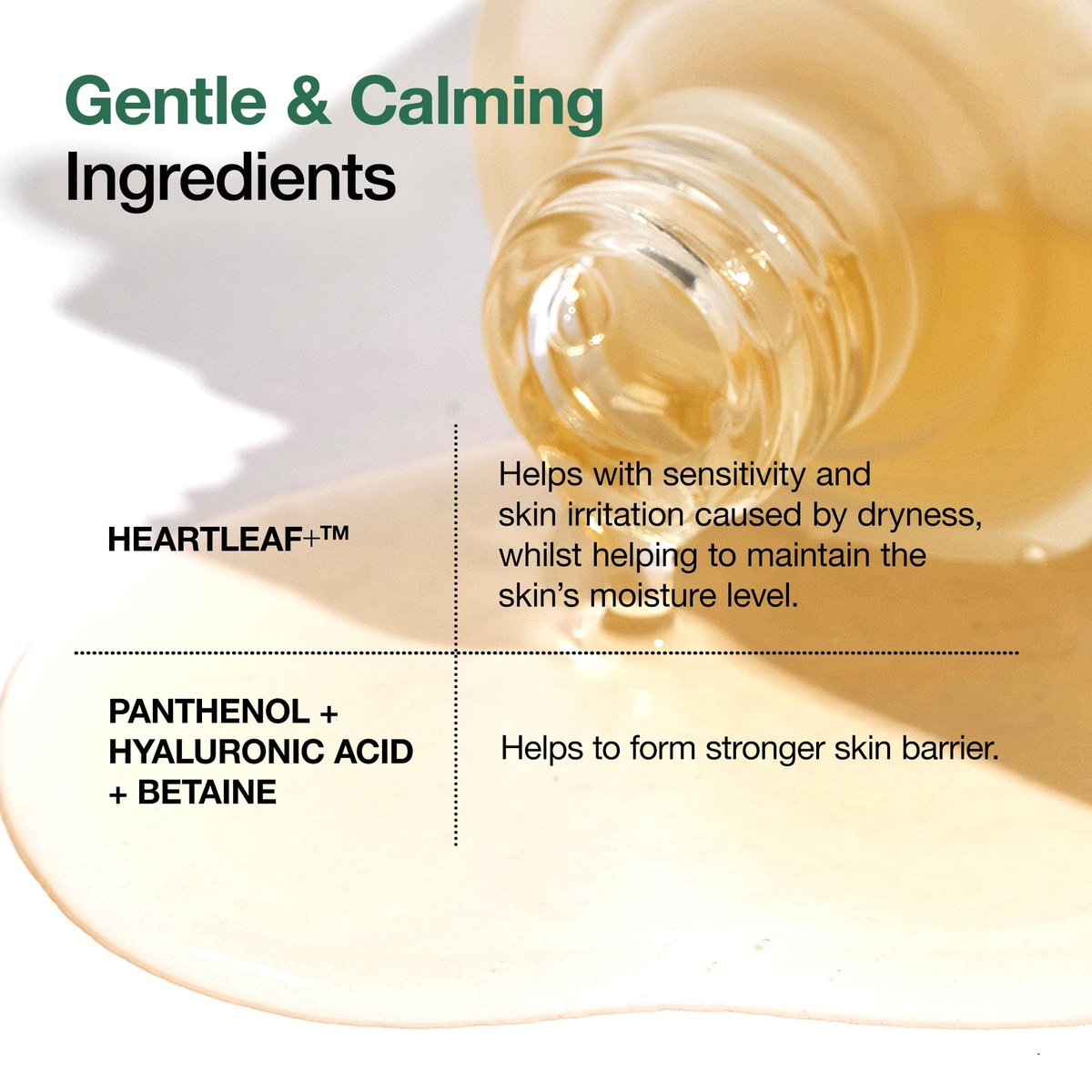Anua Heartleaf 80 Soothing Ampoule - Hydrating Facial Serum for Glass Skin with Hyaluronic Acid & Panthenol, Lightweight Non-Greasy Korean Skincare, 1.01 fl.oz - görsel 8