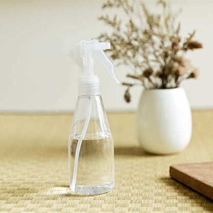 Suwimut 9-Pack Clear Plastic Spray Bottles 200ml - Empty Refillable Fine Mist Trigger Sprayers for Cleaning, Hair Care, Essential Oils & Plants Avelisse