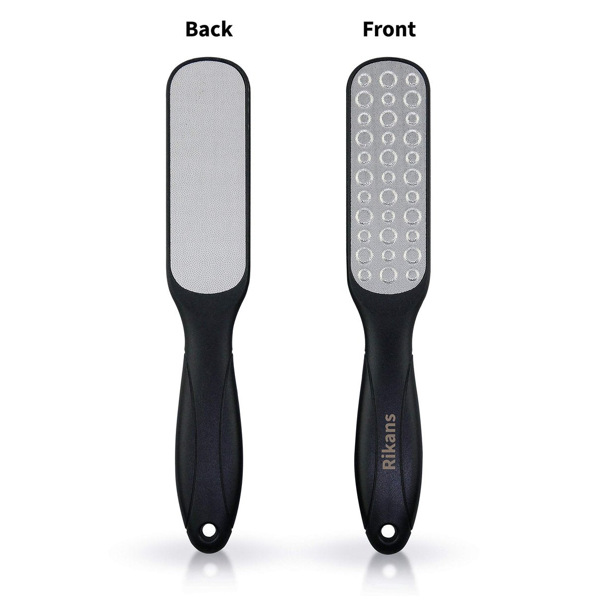 Rikans Colossal Foot File Set - Professional Stainless Steel Callus Remover for Wet or Dry Skin - 2-Pack Coarse Foot Rasp - görsel 3