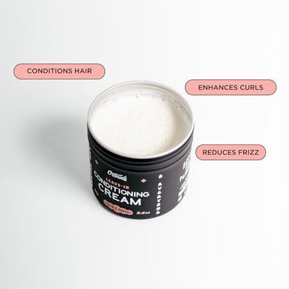O'Douds Conditioning Cream - Natural Hair Styling Cream & Leave-In Conditioner with Light Hold & Medium Shine - Shea Butter, Aloe Vera & Castor Oil - Mandarin & Vanilla Scent, 3.4 oz. Avelisse