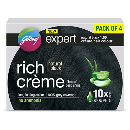 Godrej Expert Rich Crème Hair Colour - Natural Black (Pack of 4) | Long-Lasting, Ammonia-Free - görsel 2