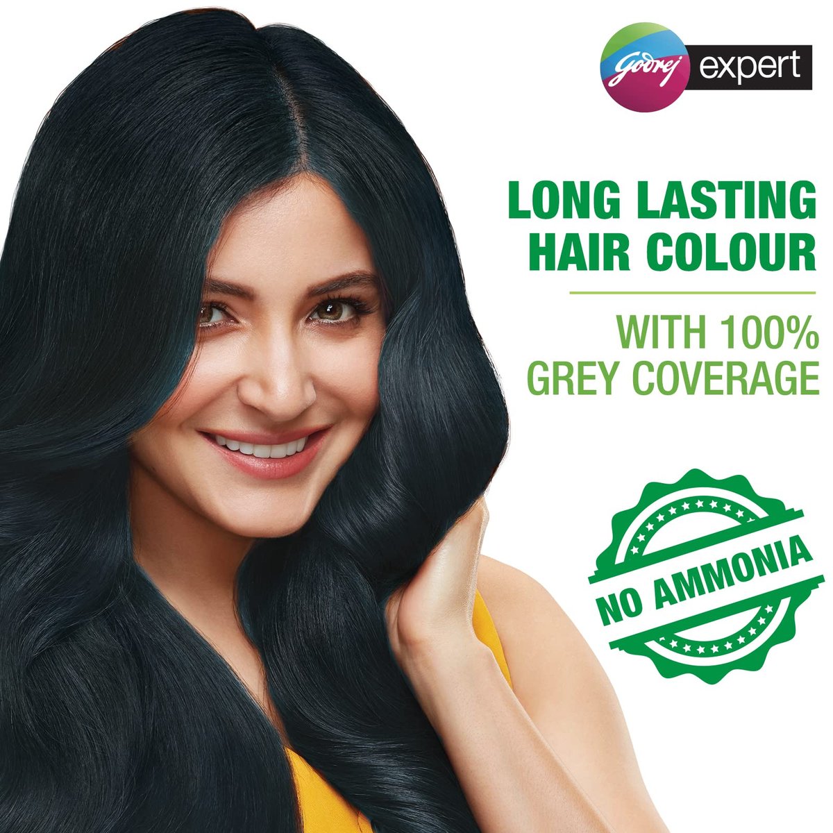 Godrej Expert Rich Crème Hair Colour - Natural Black (Pack of 4) | Long-Lasting, Ammonia-Free - görsel 3