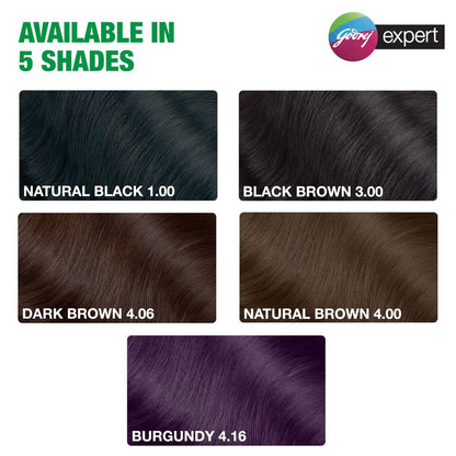 Godrej Expert Rich Crème Hair Colour - Natural Black (Pack of 4) | Long-Lasting, Ammonia-Free