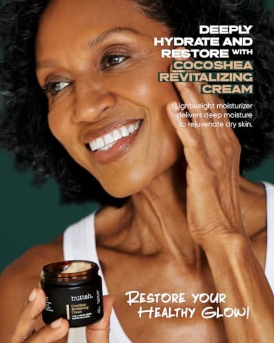 Buttah Skin CocoShea Revitalizing Cream 2oz – Natural African & Cocoa Butter Face Moisturizer for Dry, Melanin-Rich Skin - görsel 6