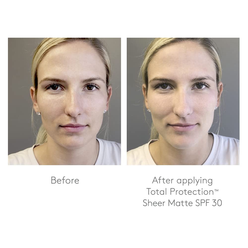 Colorescience Total Protection Sheer Matte SPF 30 Sunscreen Brush – Oil-Absorbing Mineral Powder for Oily & Acne-Prone Skin, Unscented, 0.15 oz Avelisse