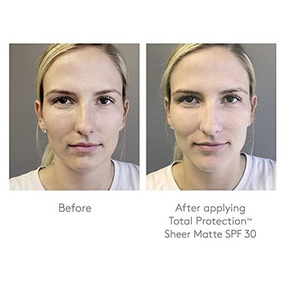 Colorescience Total Protection Sheer Matte SPF 30 Sunscreen Brush – Oil-Absorbing Mineral Powder for Oily & Acne-Prone Skin, Unscented, 0.15 oz Avelisse