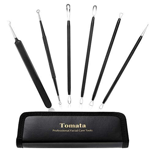 Professional Blackhead Remover Pimple Popper Tool Kit – 6 Piece Stainless Steel Comedone Extractor Set - görsel 2