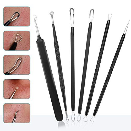 Professional Blackhead Remover Pimple Popper Tool Kit – 6 Piece Stainless Steel Comedone Extractor Set - görsel 4
